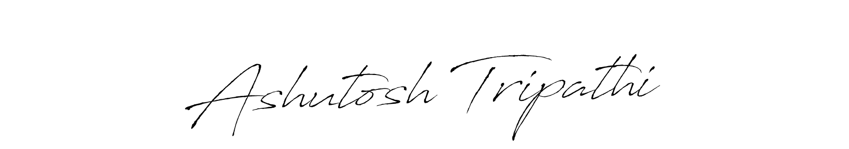 How to make Ashutosh Tripathi name signature. Use Antro_Vectra style for creating short signs online. This is the latest handwritten sign. Ashutosh Tripathi signature style 6 images and pictures png