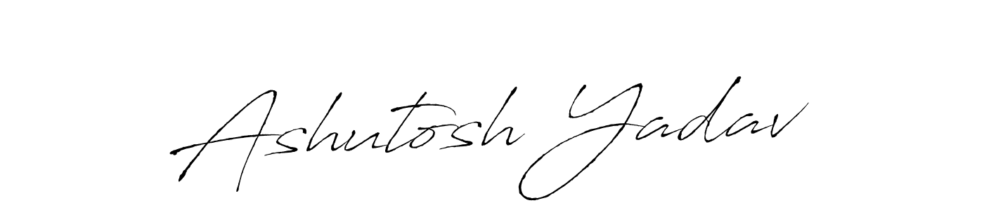 How to make Ashutosh Yadav name signature. Use Antro_Vectra style for creating short signs online. This is the latest handwritten sign. Ashutosh Yadav signature style 6 images and pictures png