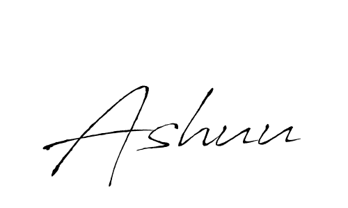 Use a signature maker to create a handwritten signature online. With this signature software, you can design (Antro_Vectra) your own signature for name Ashuu. Ashuu signature style 6 images and pictures png