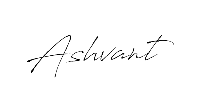 Make a beautiful signature design for name Ashvant. With this signature (Antro_Vectra) style, you can create a handwritten signature for free. Ashvant signature style 6 images and pictures png