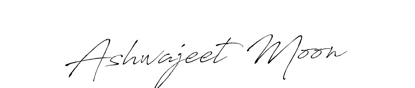 Antro_Vectra is a professional signature style that is perfect for those who want to add a touch of class to their signature. It is also a great choice for those who want to make their signature more unique. Get Ashwajeet Moon name to fancy signature for free. Ashwajeet Moon signature style 6 images and pictures png