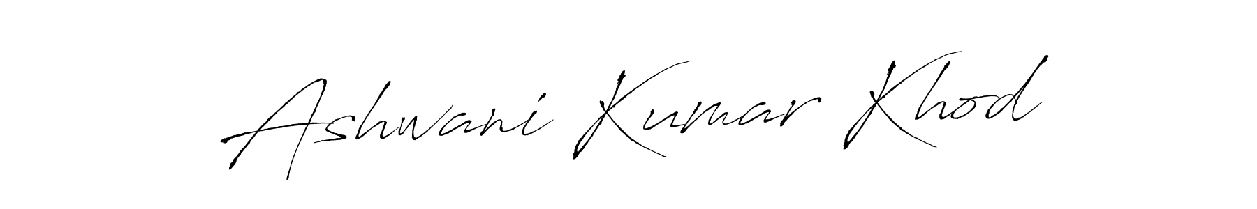 How to make Ashwani Kumar Khod name signature. Use Antro_Vectra style for creating short signs online. This is the latest handwritten sign. Ashwani Kumar Khod signature style 6 images and pictures png