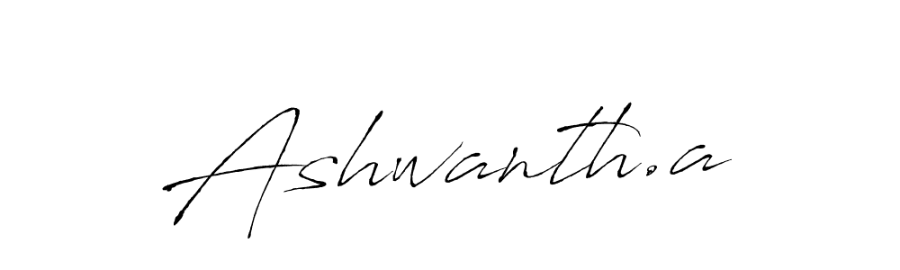Create a beautiful signature design for name Ashwanth.a. With this signature (Antro_Vectra) fonts, you can make a handwritten signature for free. Ashwanth.a signature style 6 images and pictures png