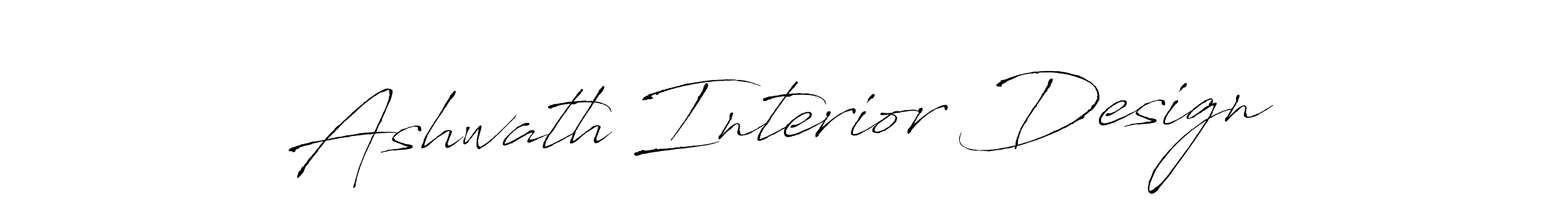 Use a signature maker to create a handwritten signature online. With this signature software, you can design (Antro_Vectra) your own signature for name Ashwath Interior Design. Ashwath Interior Design signature style 6 images and pictures png