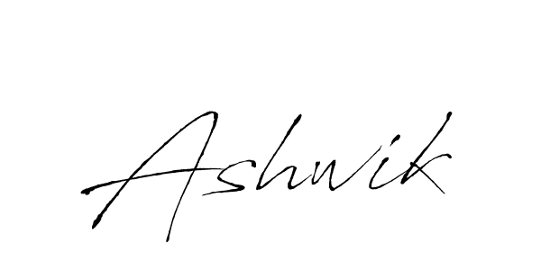 How to make Ashwik name signature. Use Antro_Vectra style for creating short signs online. This is the latest handwritten sign. Ashwik signature style 6 images and pictures png