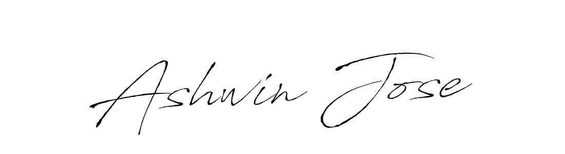 Design your own signature with our free online signature maker. With this signature software, you can create a handwritten (Antro_Vectra) signature for name Ashwin Jose. Ashwin Jose signature style 6 images and pictures png