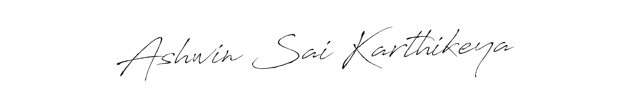 Antro_Vectra is a professional signature style that is perfect for those who want to add a touch of class to their signature. It is also a great choice for those who want to make their signature more unique. Get Ashwin Sai Karthikeya name to fancy signature for free. Ashwin Sai Karthikeya signature style 6 images and pictures png