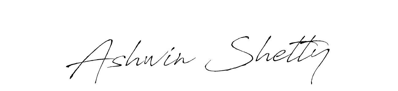 How to make Ashwin Shetty name signature. Use Antro_Vectra style for creating short signs online. This is the latest handwritten sign. Ashwin Shetty signature style 6 images and pictures png