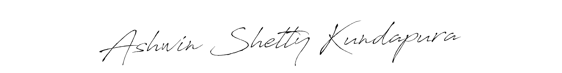 Make a beautiful signature design for name Ashwin Shetty Kundapura. With this signature (Antro_Vectra) style, you can create a handwritten signature for free. Ashwin Shetty Kundapura signature style 6 images and pictures png