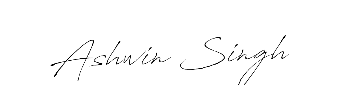 Ashwin Singh stylish signature style. Best Handwritten Sign (Antro_Vectra) for my name. Handwritten Signature Collection Ideas for my name Ashwin Singh. Ashwin Singh signature style 6 images and pictures png