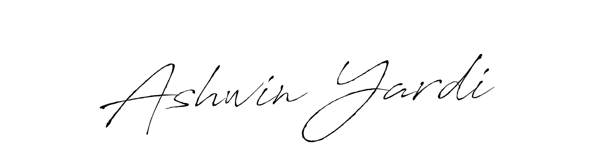 Ashwin Yardi stylish signature style. Best Handwritten Sign (Antro_Vectra) for my name. Handwritten Signature Collection Ideas for my name Ashwin Yardi. Ashwin Yardi signature style 6 images and pictures png