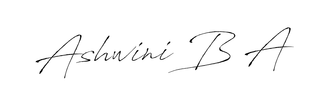 Use a signature maker to create a handwritten signature online. With this signature software, you can design (Antro_Vectra) your own signature for name Ashwini B A. Ashwini B A signature style 6 images and pictures png