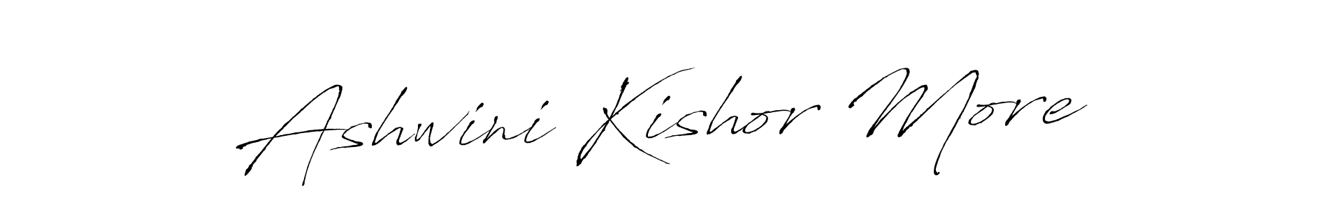 Antro_Vectra is a professional signature style that is perfect for those who want to add a touch of class to their signature. It is also a great choice for those who want to make their signature more unique. Get Ashwini Kishor More name to fancy signature for free. Ashwini Kishor More signature style 6 images and pictures png