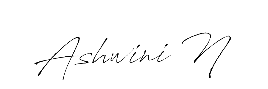 It looks lik you need a new signature style for name Ashwini N. Design unique handwritten (Antro_Vectra) signature with our free signature maker in just a few clicks. Ashwini N signature style 6 images and pictures png