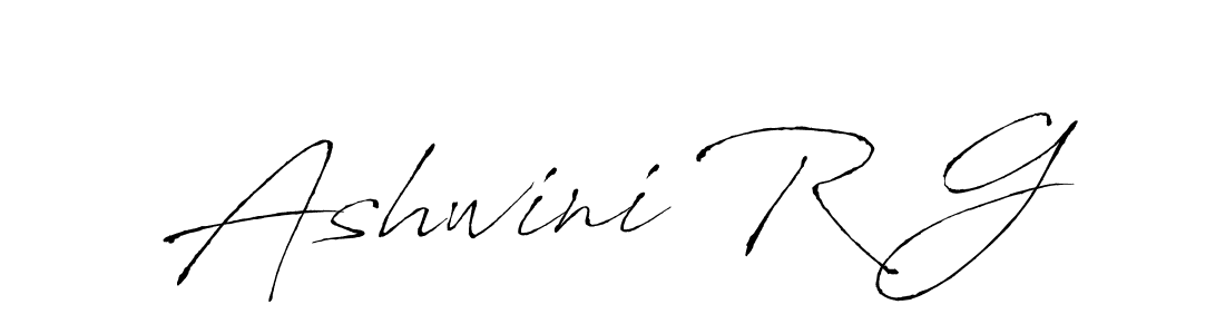 How to make Ashwini R G signature? Antro_Vectra is a professional autograph style. Create handwritten signature for Ashwini R G name. Ashwini R G signature style 6 images and pictures png