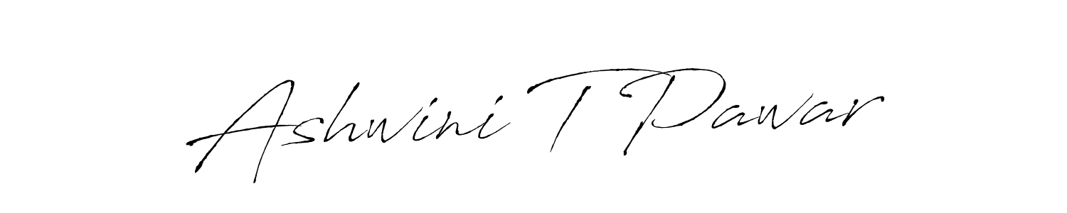 Design your own signature with our free online signature maker. With this signature software, you can create a handwritten (Antro_Vectra) signature for name Ashwini T Pawar. Ashwini T Pawar signature style 6 images and pictures png