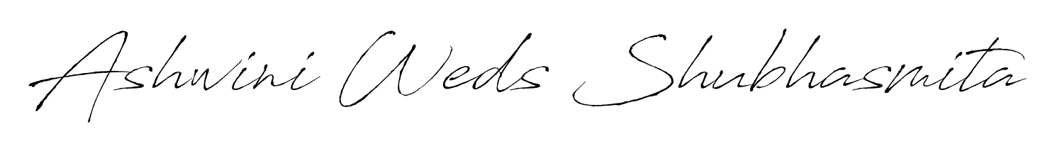 Create a beautiful signature design for name Ashwini Weds Shubhasmita. With this signature (Antro_Vectra) fonts, you can make a handwritten signature for free. Ashwini Weds Shubhasmita signature style 6 images and pictures png