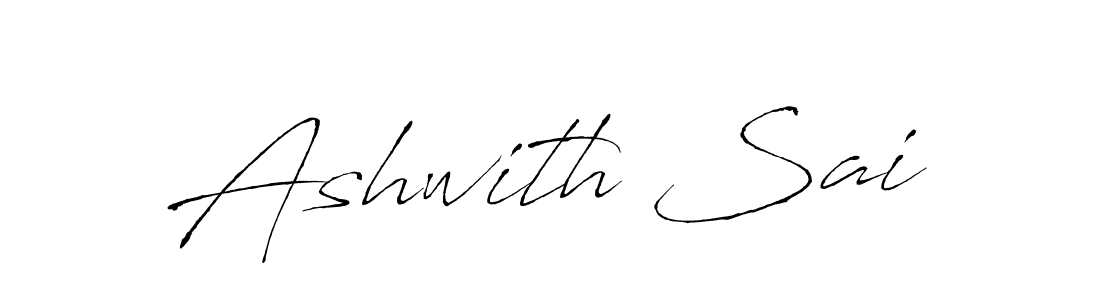Create a beautiful signature design for name Ashwith Sai. With this signature (Antro_Vectra) fonts, you can make a handwritten signature for free. Ashwith Sai signature style 6 images and pictures png