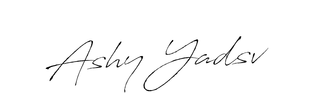 Also You can easily find your signature by using the search form. We will create Ashy Yadsv name handwritten signature images for you free of cost using Antro_Vectra sign style. Ashy Yadsv signature style 6 images and pictures png