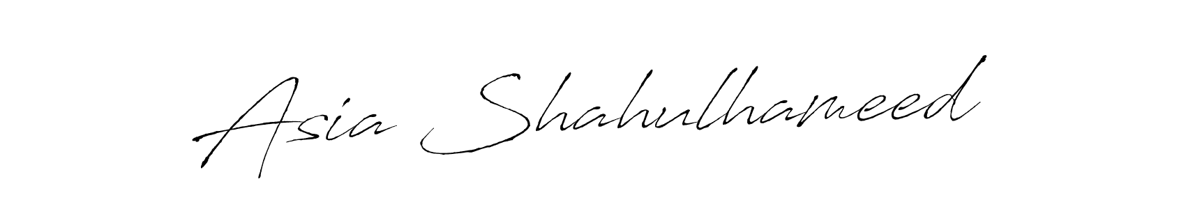 This is the best signature style for the Asia Shahulhameed name. Also you like these signature font (Antro_Vectra). Mix name signature. Asia Shahulhameed signature style 6 images and pictures png