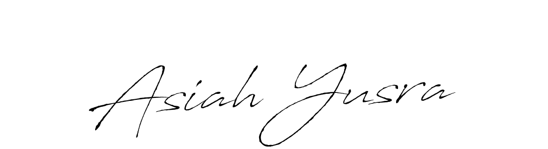 Also we have Asiah Yusra name is the best signature style. Create professional handwritten signature collection using Antro_Vectra autograph style. Asiah Yusra signature style 6 images and pictures png