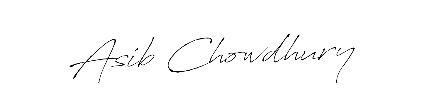 Create a beautiful signature design for name Asib Chowdhury. With this signature (Antro_Vectra) fonts, you can make a handwritten signature for free. Asib Chowdhury signature style 6 images and pictures png