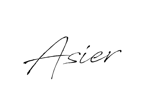 Antro_Vectra is a professional signature style that is perfect for those who want to add a touch of class to their signature. It is also a great choice for those who want to make their signature more unique. Get Asier name to fancy signature for free. Asier signature style 6 images and pictures png