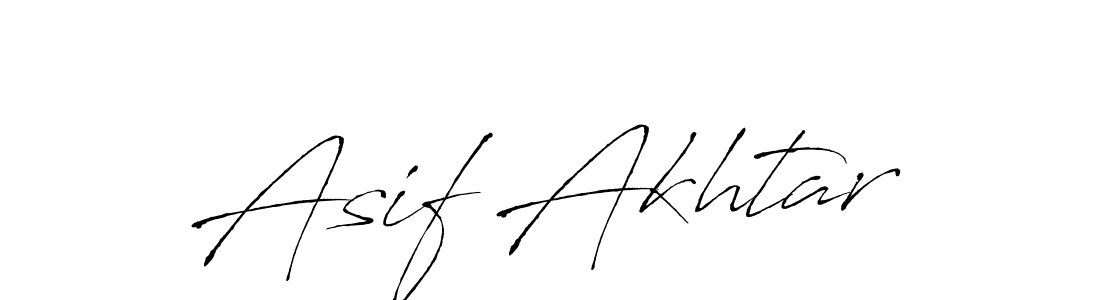 Make a beautiful signature design for name Asif Akhtar. With this signature (Antro_Vectra) style, you can create a handwritten signature for free. Asif Akhtar signature style 6 images and pictures png