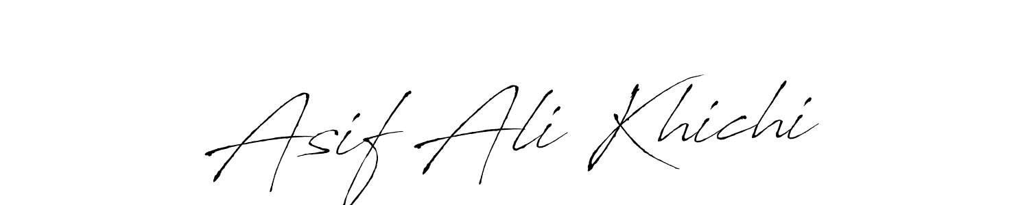 How to make Asif Ali Khichi signature? Antro_Vectra is a professional autograph style. Create handwritten signature for Asif Ali Khichi name. Asif Ali Khichi signature style 6 images and pictures png