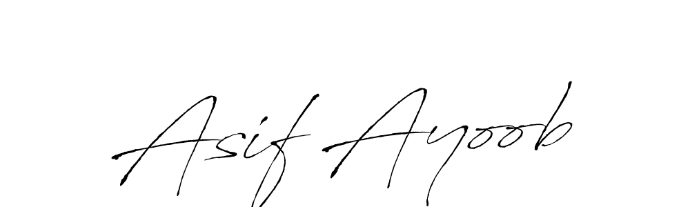 Make a beautiful signature design for name Asif Ayoob. With this signature (Antro_Vectra) style, you can create a handwritten signature for free. Asif Ayoob signature style 6 images and pictures png
