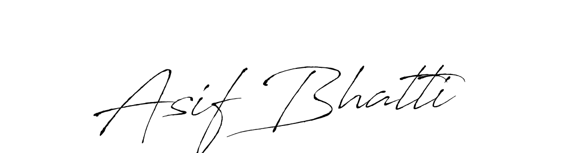 Asif Bhatti stylish signature style. Best Handwritten Sign (Antro_Vectra) for my name. Handwritten Signature Collection Ideas for my name Asif Bhatti. Asif Bhatti signature style 6 images and pictures png