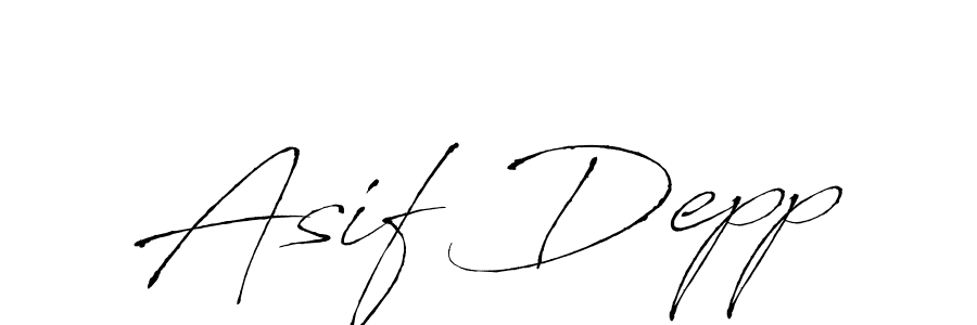 Create a beautiful signature design for name Asif Depp. With this signature (Antro_Vectra) fonts, you can make a handwritten signature for free. Asif Depp signature style 6 images and pictures png