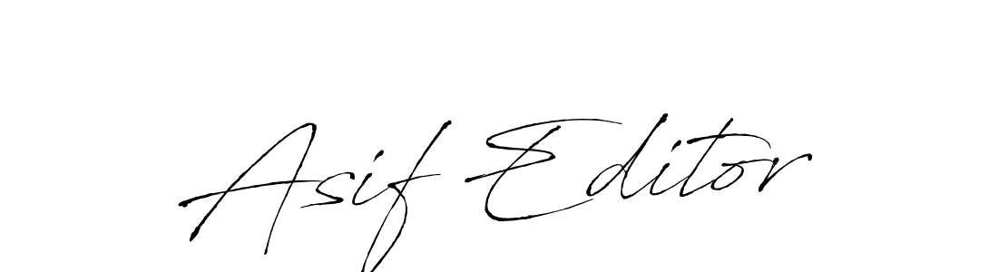 The best way (Antro_Vectra) to make a short signature is to pick only two or three words in your name. The name Asif Editor include a total of six letters. For converting this name. Asif Editor signature style 6 images and pictures png