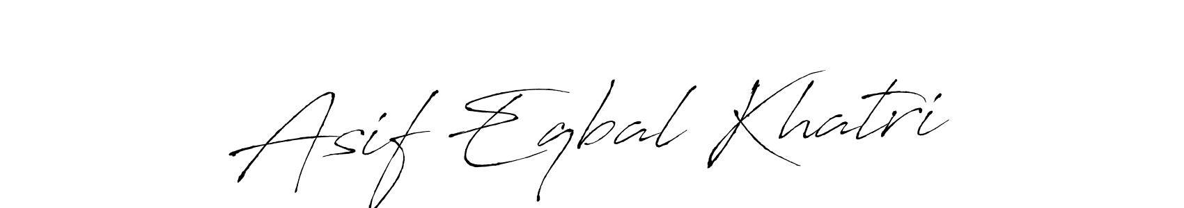 Design your own signature with our free online signature maker. With this signature software, you can create a handwritten (Antro_Vectra) signature for name Asif Eqbal Khatri. Asif Eqbal Khatri signature style 6 images and pictures png