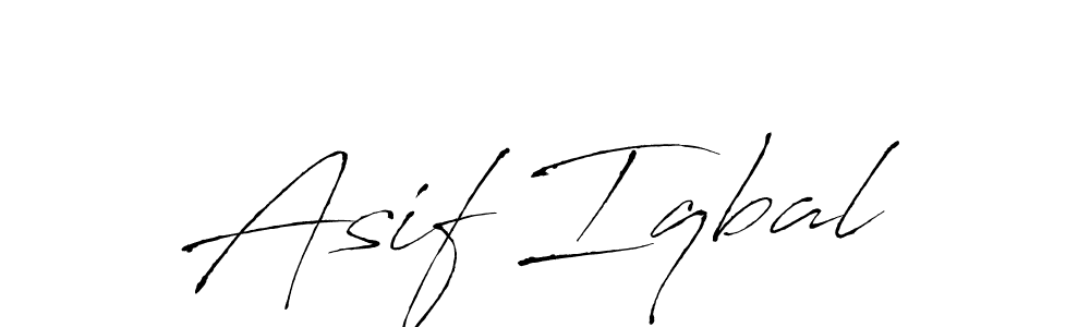 How to make Asif Iqbal name signature. Use Antro_Vectra style for creating short signs online. This is the latest handwritten sign. Asif Iqbal signature style 6 images and pictures png