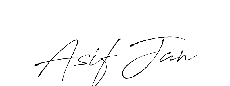 How to make Asif Jan name signature. Use Antro_Vectra style for creating short signs online. This is the latest handwritten sign. Asif Jan signature style 6 images and pictures png