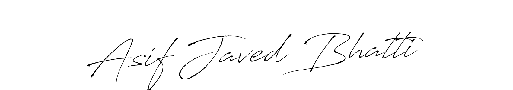 Make a beautiful signature design for name Asif Javed Bhatti. With this signature (Antro_Vectra) style, you can create a handwritten signature for free. Asif Javed Bhatti signature style 6 images and pictures png