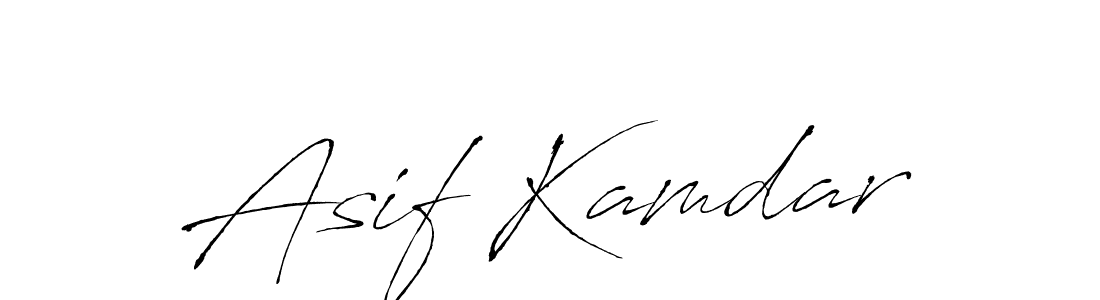 Use a signature maker to create a handwritten signature online. With this signature software, you can design (Antro_Vectra) your own signature for name Asif Kamdar. Asif Kamdar signature style 6 images and pictures png