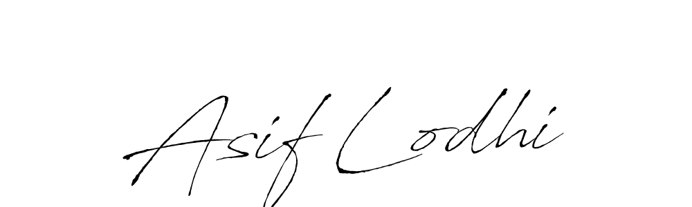 Make a beautiful signature design for name Asif Lodhi. With this signature (Antro_Vectra) style, you can create a handwritten signature for free. Asif Lodhi signature style 6 images and pictures png