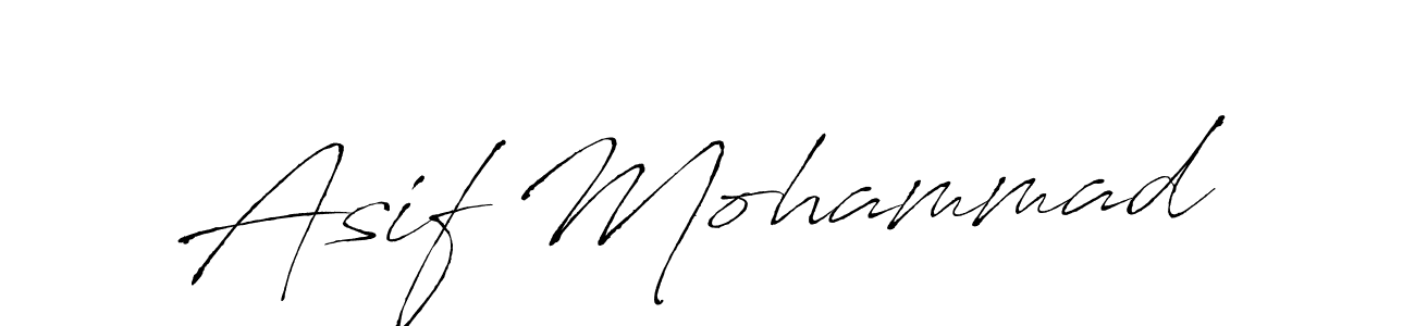 Design your own signature with our free online signature maker. With this signature software, you can create a handwritten (Antro_Vectra) signature for name Asif Mohammad. Asif Mohammad signature style 6 images and pictures png