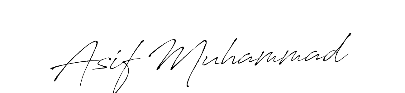 Asif Muhammad stylish signature style. Best Handwritten Sign (Antro_Vectra) for my name. Handwritten Signature Collection Ideas for my name Asif Muhammad. Asif Muhammad signature style 6 images and pictures png