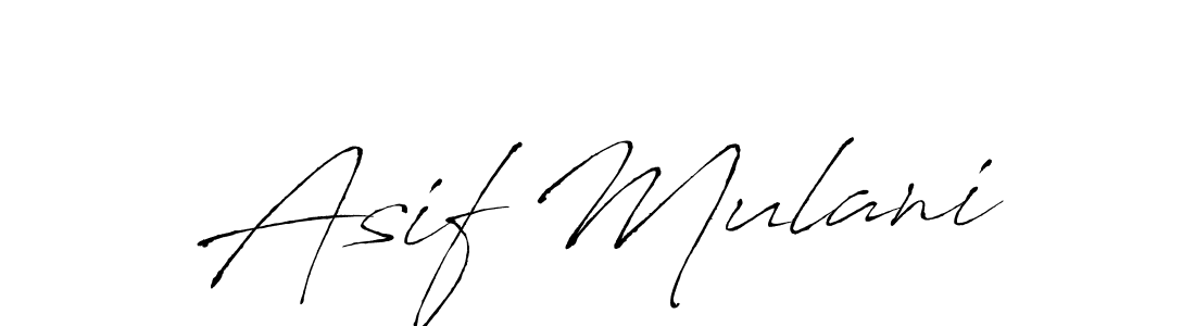 Create a beautiful signature design for name Asif Mulani. With this signature (Antro_Vectra) fonts, you can make a handwritten signature for free. Asif Mulani signature style 6 images and pictures png