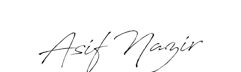 Asif Nazir stylish signature style. Best Handwritten Sign (Antro_Vectra) for my name. Handwritten Signature Collection Ideas for my name Asif Nazir. Asif Nazir signature style 6 images and pictures png