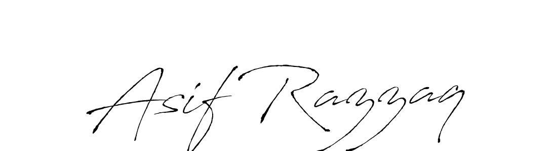 How to make Asif Razzaq name signature. Use Antro_Vectra style for creating short signs online. This is the latest handwritten sign. Asif Razzaq signature style 6 images and pictures png
