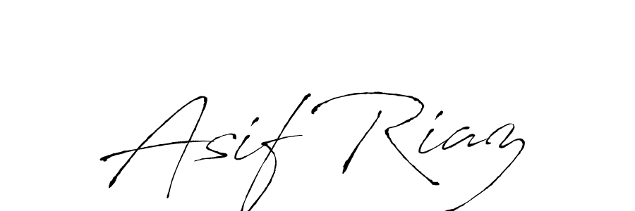 How to make Asif Riaz name signature. Use Antro_Vectra style for creating short signs online. This is the latest handwritten sign. Asif Riaz signature style 6 images and pictures png