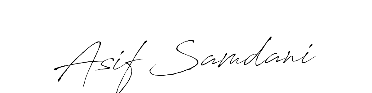 Make a beautiful signature design for name Asif Samdani. With this signature (Antro_Vectra) style, you can create a handwritten signature for free. Asif Samdani signature style 6 images and pictures png