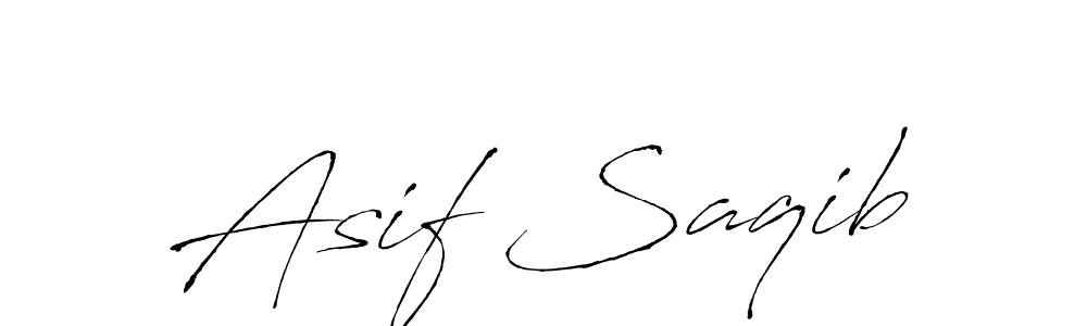 Design your own signature with our free online signature maker. With this signature software, you can create a handwritten (Antro_Vectra) signature for name Asif Saqib. Asif Saqib signature style 6 images and pictures png