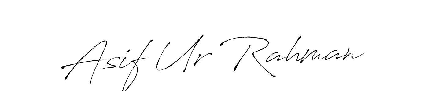 Design your own signature with our free online signature maker. With this signature software, you can create a handwritten (Antro_Vectra) signature for name Asif Ur Rahman. Asif Ur Rahman signature style 6 images and pictures png