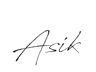Use a signature maker to create a handwritten signature online. With this signature software, you can design (Antro_Vectra) your own signature for name Asik. Asik signature style 6 images and pictures png