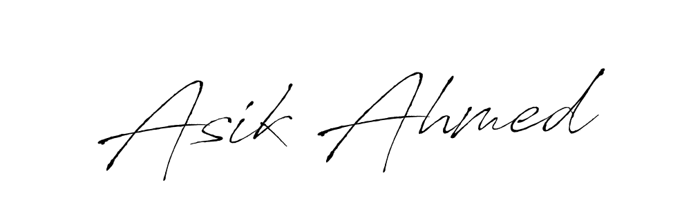 Use a signature maker to create a handwritten signature online. With this signature software, you can design (Antro_Vectra) your own signature for name Asik Ahmed. Asik Ahmed signature style 6 images and pictures png